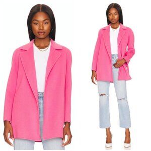 💕THEORY💕 Clairene Luxe Blazer Coat Wool Cashmere Blend Pink Orchid Large L NWT